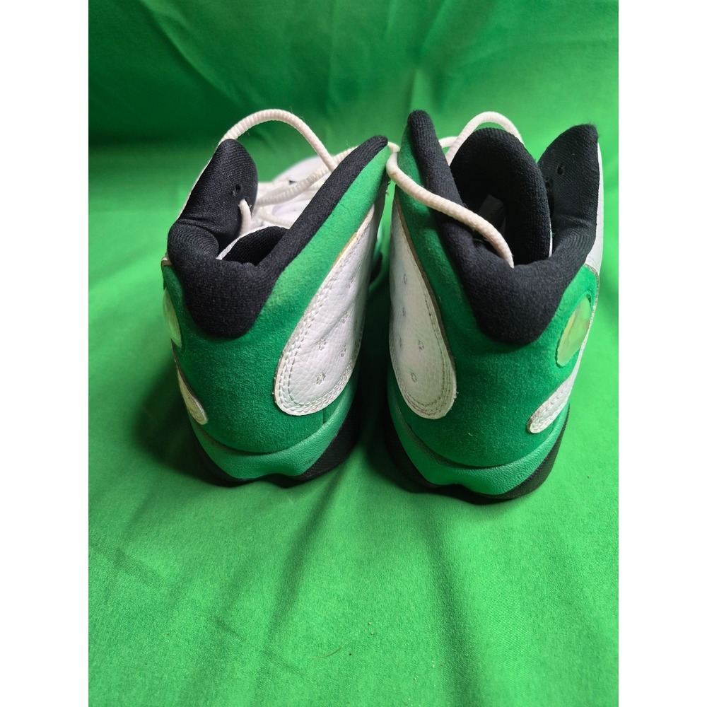 Jordan | Air Jordan 13 Retro PS "Lucky Green" White Sneakers | Size 3Y - Picture 5 of 6